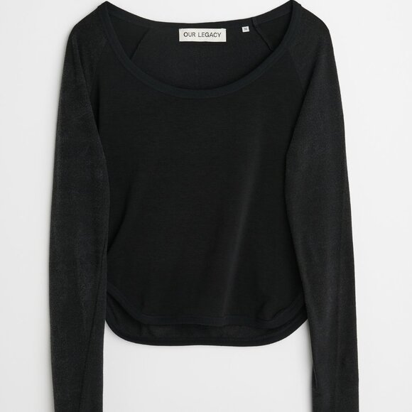 Our Legacy Deep Neck Long Sleeve Top - Picture 6 of 6